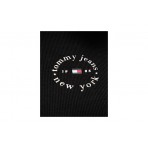 Tommy Jeans Slim Essential Logo Rib Γυναικείο Κοντομάνικο T-Shirt Μαύρο