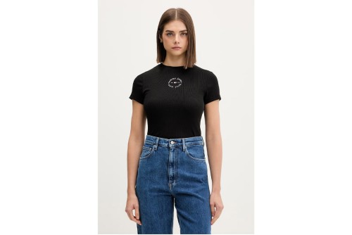 Tommy Jeans Slim Essential Logo Rib T-Shirt Γυναικείο (DW0DW22807 BDS)