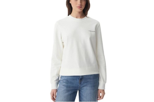 Tommy Jeans Essential Logo Μπλούζα Με Λαιμόκοψη Γυναικεία (DW0DW22829 YBL)
