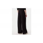 Tommy Jeans Wide Leg Γυναικείο Παντελόνι Φόρμας Μαύρο