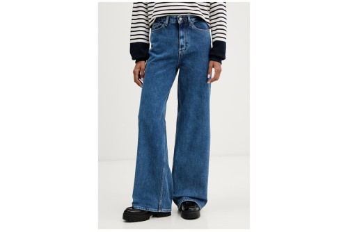 Tommy Jeans Claire High Rise Wide Leg Παντελόνι Τζιν Γυναικείο (DW0DW23069 1A5)