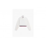 Tommy Jeans Boxy Γυναικεία Μακρυμάνικη Μπλούζα με Φερμουάρ Εκρού
