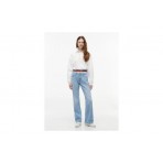 Tommy Jeans Boxy Γυναικεία Μακρυμάνικη Μπλούζα με Φερμουάρ Εκρού