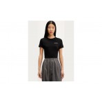 Tommy Jeans Γυναικείο Κοντομάνικο T-Shirt Μαύρο