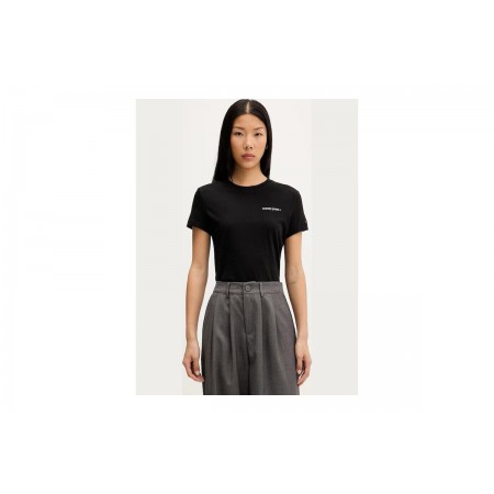 Tommy Jeans Logo Slim Jersey T-Shirt Γυναικείο 