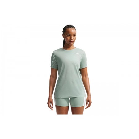 Nike Dri-FIT Γυναικείο Κοντομάνικο T-Shirt Φυστικί