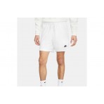 Nike Club Fleece Ανδρικό Αθλητικό Σορτς Λευκό