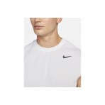 Nike Dri-FIT Legend Ανδρική Αμάνικη Μπλούζα Λευκή