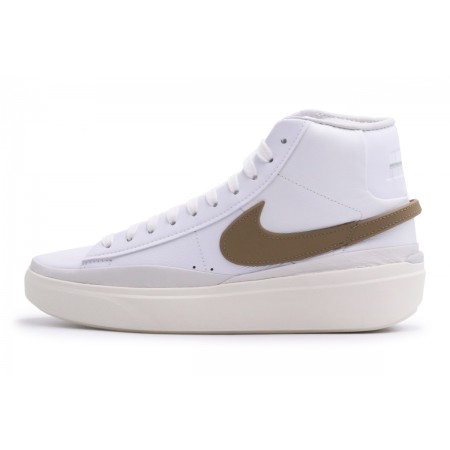 Nike Blazer Phantom Mid Ανδρικά Μποτάκια Λευκά, Καφέ