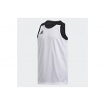 Adidas Performance 3G Speed Παιδική Αμάνικη Μπασκετική Μπλούζα Διπλής Όψεως Μαύρη, Λευκή