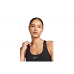 Nike Swoosh Light Support Γυναικείο Μπουστάκι Μαύρο