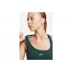 Nike Swoosh Light Support Γυναικείο Μπουστάκι Πετρόλ