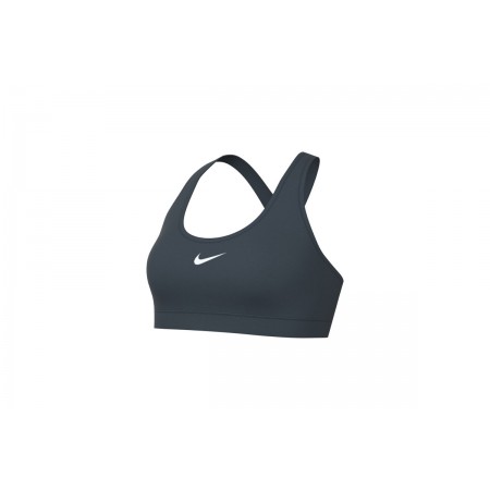 Nike Swoosh Light Support Γυναικείο Μπουστάκι Πετρόλ