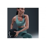 Nike Swoosh Medium Support Γυναικείο Μπουστάκι Οινοπνευματί