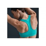 Nike Swoosh Medium Support Γυναικείο Μπουστάκι Τυρκουάζ