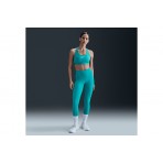 Nike Swoosh Medium Support Γυναικείο Μπουστάκι Τυρκουάζ