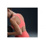 Nike Swoosh Medium Support Γυναικείο Μπουστάκι Πορτοκαλί