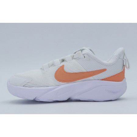 Nike Star Runner 4 Βρεφικά Αθλητικά Παπούτσια Εκρού, Πορτοκαλί, Λευκά
