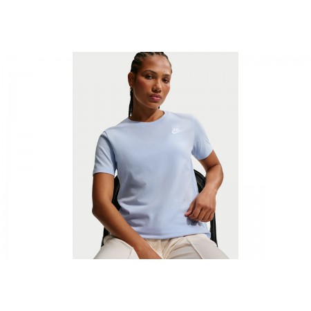 Nike Sportswear Club Essentials Γυναικείο Κοντομάνικο T-Shirt Γαλάζιο
