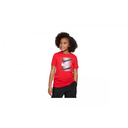 Nike Παιδικό Κοντομάνικο T-Shirt Κόκκινο