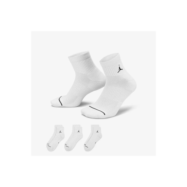 Jordan Everyday Ankle Κάλτσες Κοντές 3 Ζευγάρια (DX9655 100)