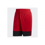 Adidas Performance 3G Speed Ανδρική Μπασκετική Βερμούδα Διπλής Όψεως Μαύρη, Κόκκινη 