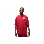Jordan Flight Ανδρικό Κοντομάνικο T-Shirt Κόκκινο (DZ0604 619)