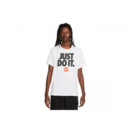 Nike Ανδρικό Κοντομάνικο T-Shirt Λευκό (DZ2989 100)