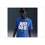 Nike Sportswear Just Do It Ανδρικό Κοντομάνικο T-Shirt Ρουά, Λευκό