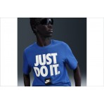 Nike Sportswear Just Do It Ανδρικό Κοντομάνικο T-Shirt Ρουά, Λευκό