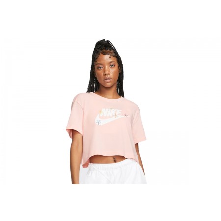 Nike Crop Top Κοντομάνικο 