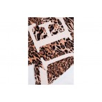 Guess Πετσέτα Θαλάσσης Μπεζ, Καφέ