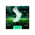 Lux Sports Soccer Grip Unisex Ποδοσφαιρικές Ψηλές Kάλτσες Μαύρες, Λευκές