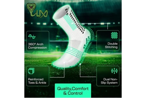 Lux Sports Soccer Grip Κάλτσες Ψηλές 1 Ζευγάρι (EB-LU-211)