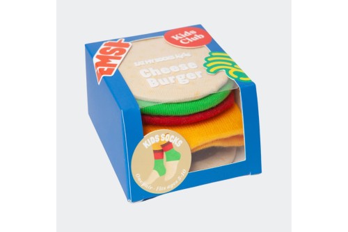 Eat My Socks Cheeseburger Κάλτσες Ψηλές 1 Ζευγάρι (EMSKIDBUR)