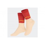 Eat My Socks Hot Dog Παιδικές Κάλτσες μέχρι τη Γάμπα Κόκκινες, Κίτρινες, Μπεζ 1 Ζευγάρι