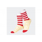 Eat My Socks Pop Corn Παιδικές Κάλτσες μέχρι τη Γάμπα Κόκκινες, Λευκές, Κίτρινες 1 Ζευγάρι