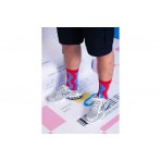 Eat My Socks Curvies Unisex Κάλτσες μέχρι τη Γάμπα Κόκκινες, Μπλε, Κίτρινες 1 Ζευγάρι