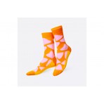 Eat My Socks Crunchy Nachos Unisex Κάλτσες μέχρι τη Γάμπα Πορτοκαλί, Ροζ 1 Ζευγάρι