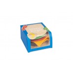 Eat My Socks Cheese Burger Unisex Κάλτσες πάνω από τη Γάμπα 