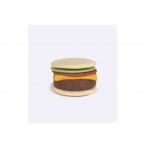 Eat My Socks Cheese Burger Unisex Κάλτσες πάνω από τη Γάμπα 