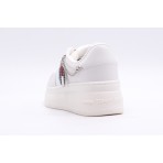 Tommy Jeans Retro Basket Flatform Γυναικεία Παπούτσια Λευκά