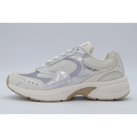 Tommy Jeans Archive 25 Γυναικεία Sneakers Εκρού, Ασημί, Μπεζ