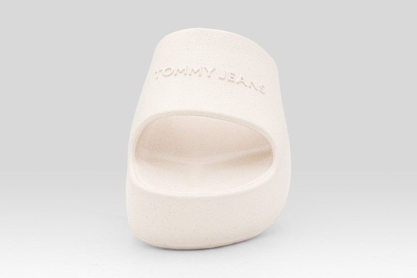 Tommy Jeans Chunky Pool Slide Γυναικείες Παντόφλες Εκρού