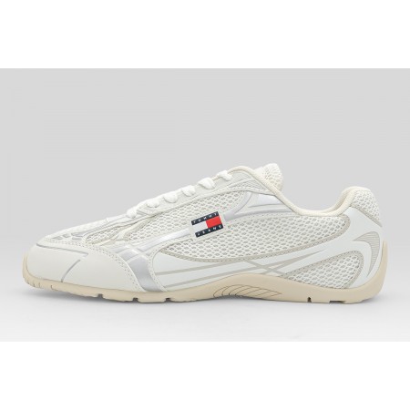 Tommy Jeans Archive 97 Lite Γυναικεία Sneakers Εκρού, Ασημί