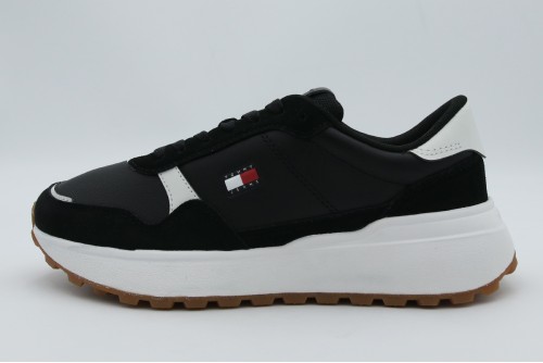 Tommy Jeans Retro Logo Leather Cleat Chunky Sneakers (EN0EN03123 BDS)