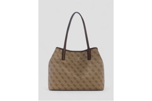 Guess Victtoria Logo 2 In 1 Τσάντα Tote (ESG951428 LATTE LOGO-BROWN)