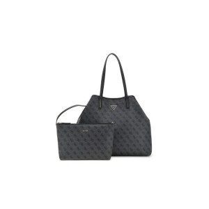 Guess Eco Victtoria Large 2 In 1 Τσάντα Tote (ESG951429 COAL LOGO)