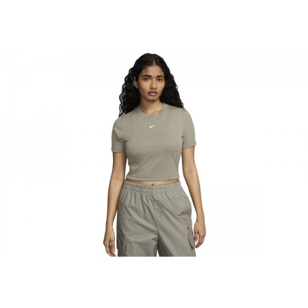 Nike Sportswear Essential Γυναικείο Cropped Κοντομάνικο T-Shirt
