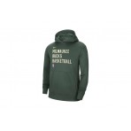 Nike NBA Milwaukee Bucks Ανδρικό Φούτερ με Κουκούλα Πράσινο